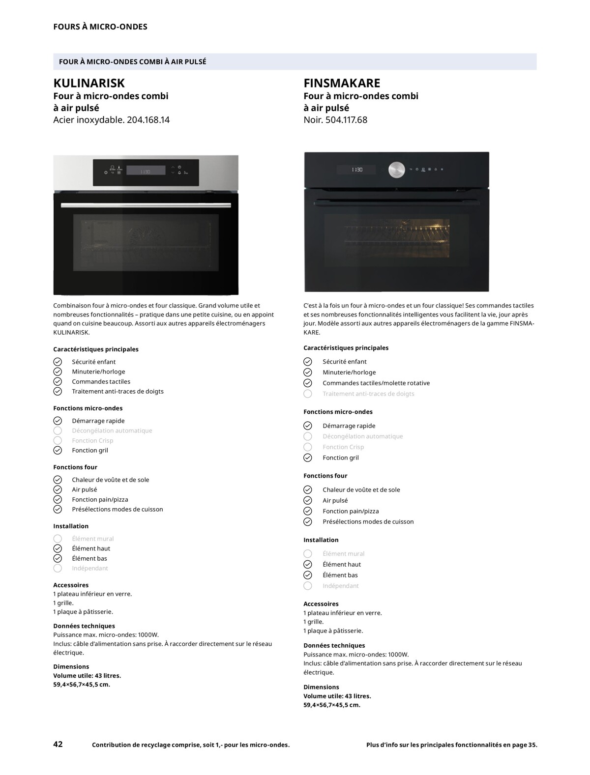 Catalogue Électroménagers IKEA 2023, page 00042
