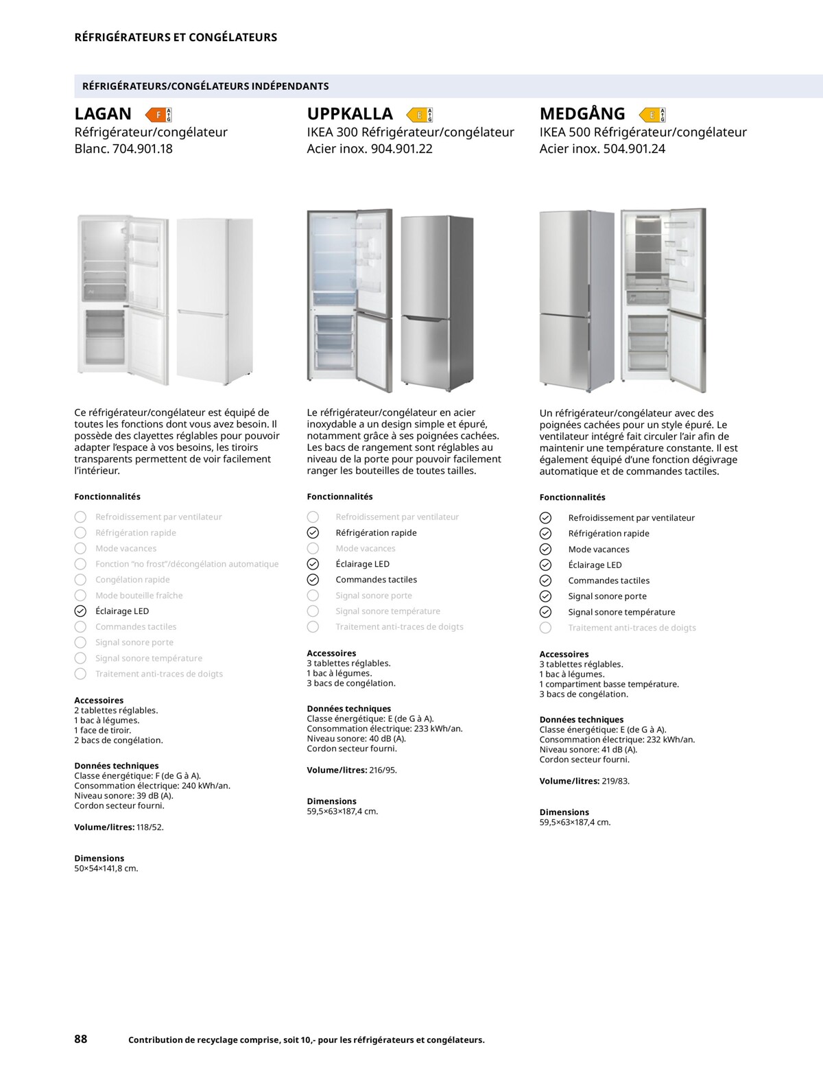 Catalogue Électroménagers IKEA 2023, page 00088