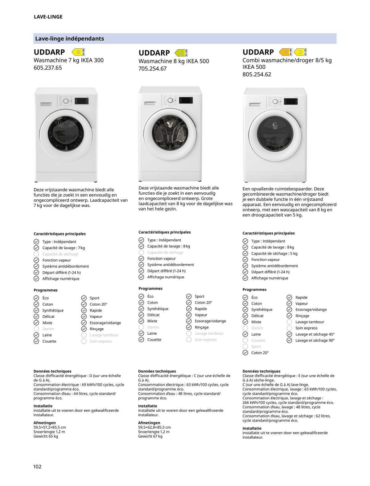 Catalogue Électroménagers IKEA 2023, page 00102