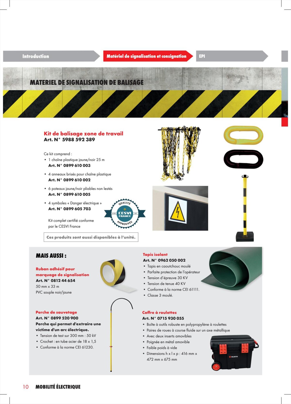 Catalogue Würth - Mobilité Électrique, page 00010