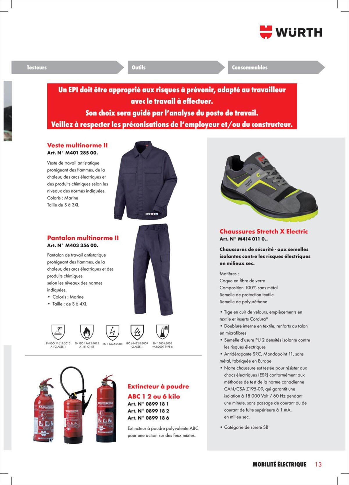 Catalogue Würth - Mobilité Électrique, page 00013