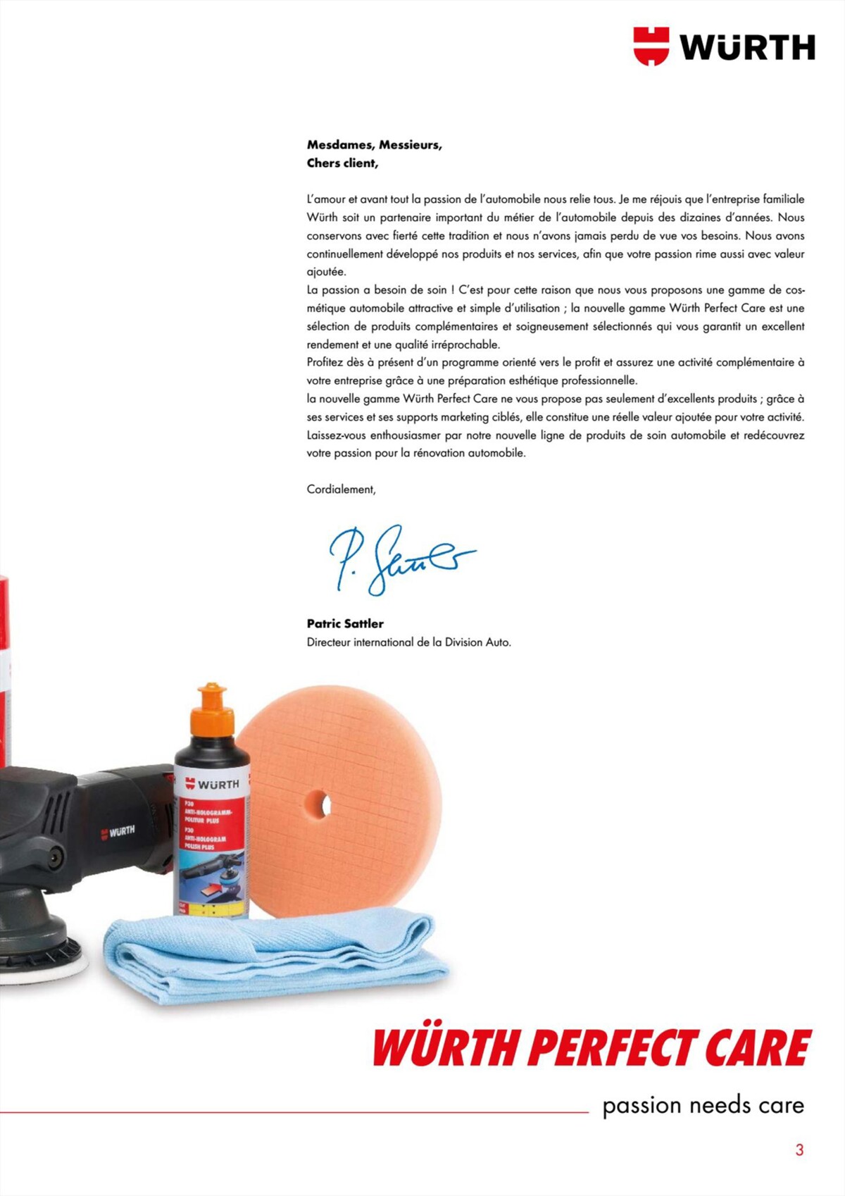 Catalogue Würth - Perfect Care, page 00003