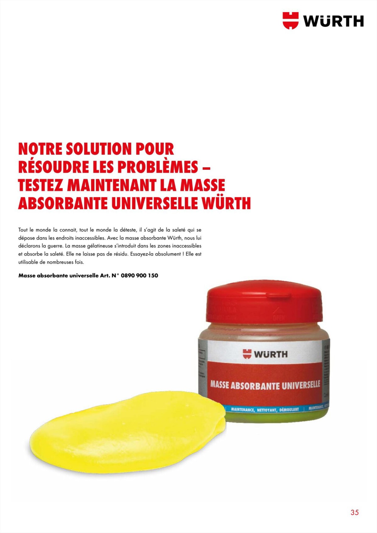 Catalogue Würth - Perfect Care, page 00035