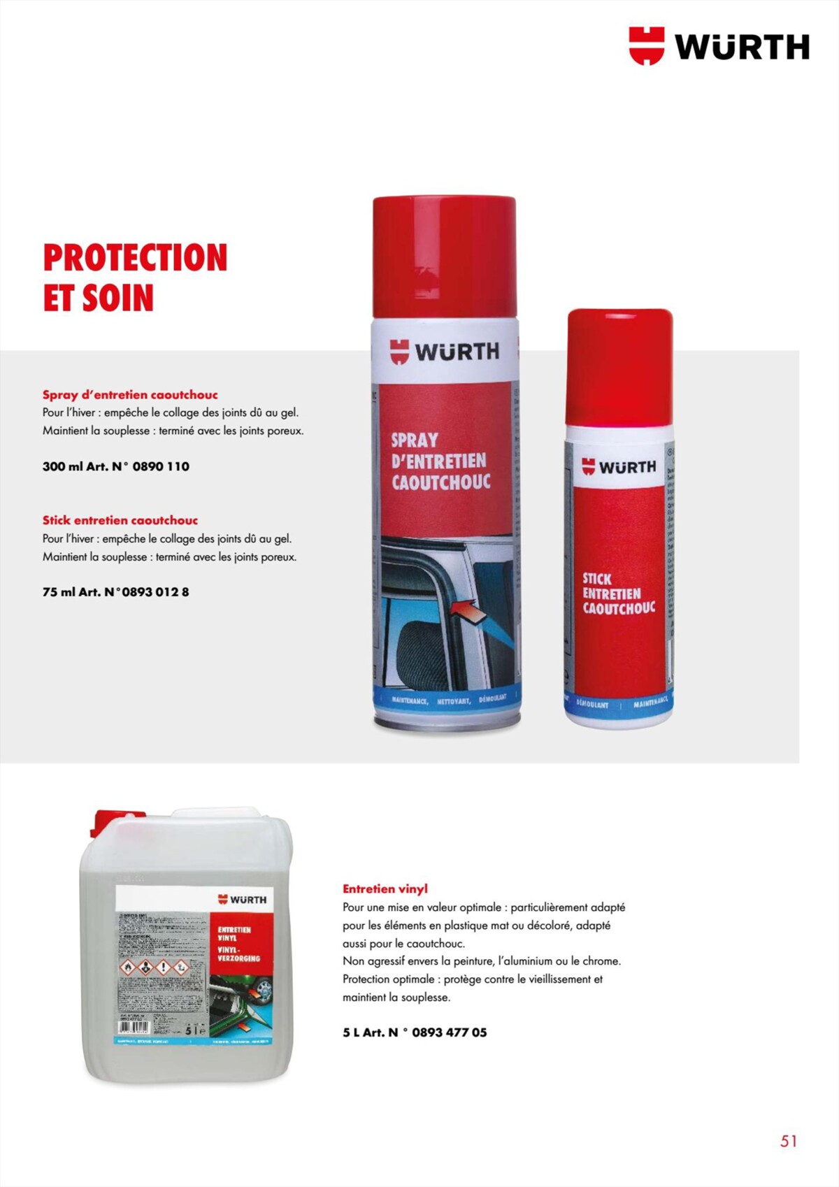 Catalogue Würth - Perfect Care, page 00051