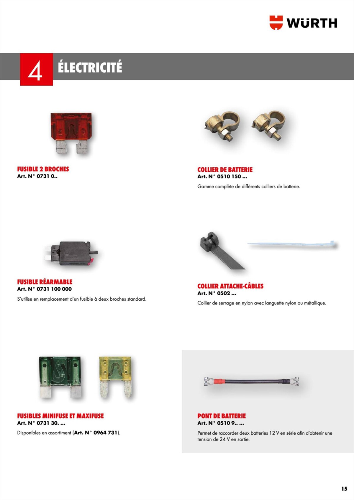 Catalogue Würth -Transport Routier de Personnes, page 00015