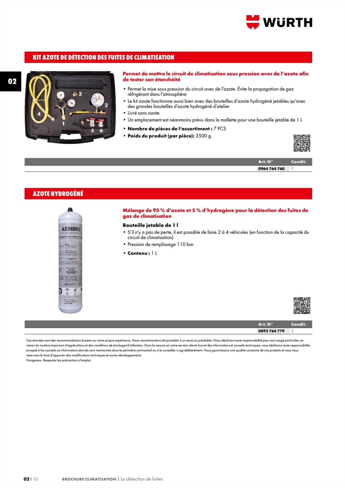 Catalogue Würth - Climatisation, page 00010