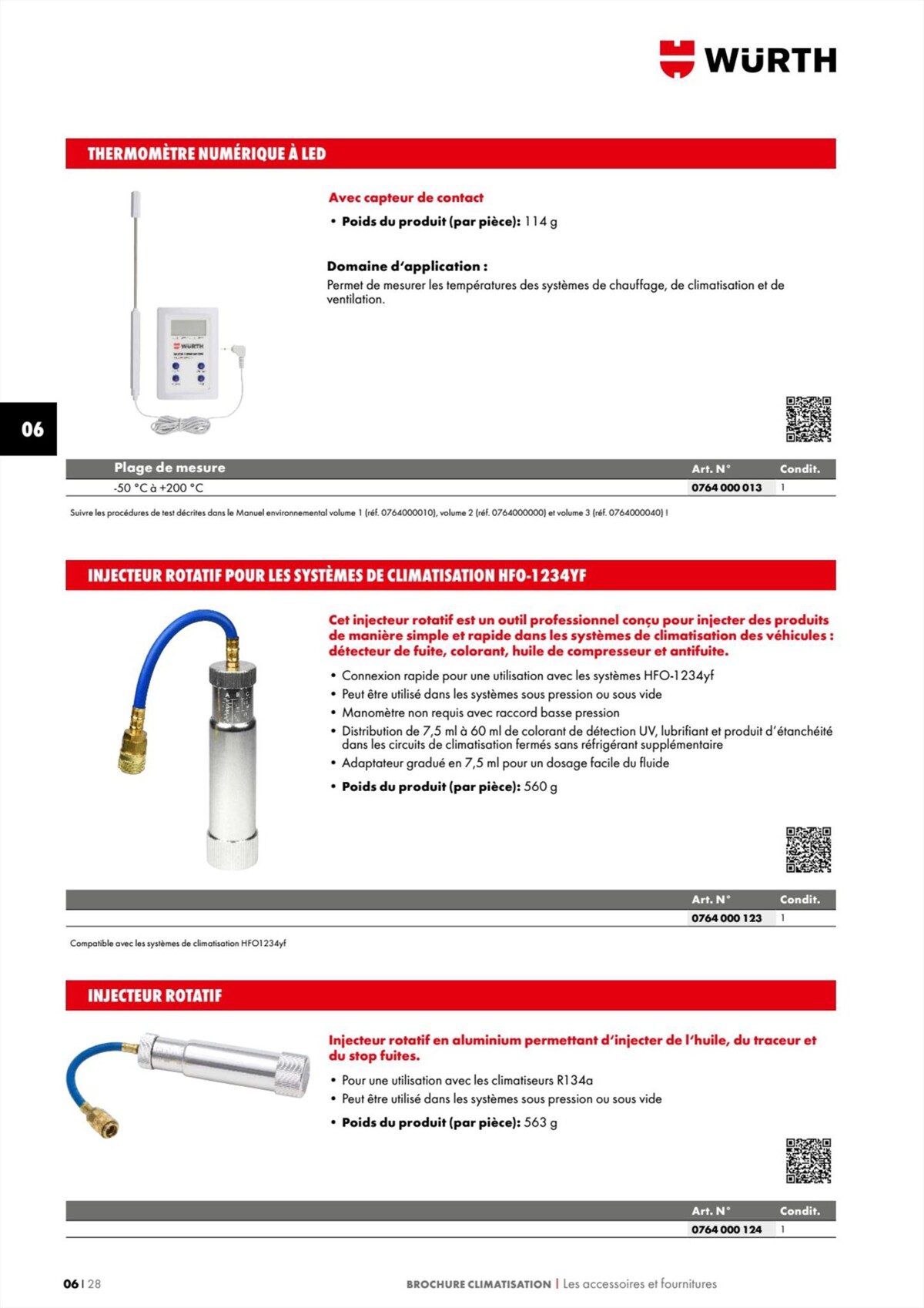 Catalogue Würth - Climatisation, page 00028