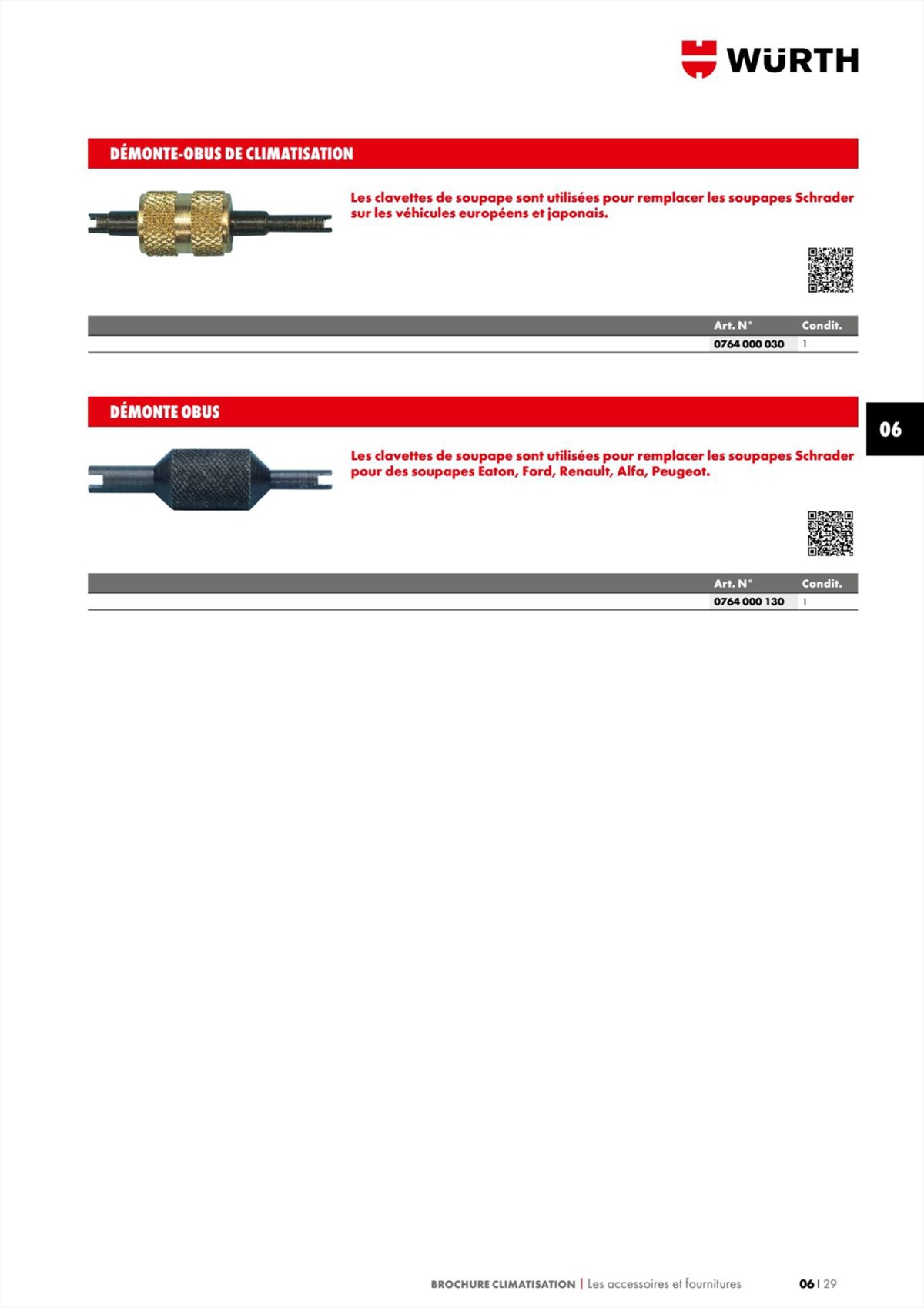 Catalogue Würth - Climatisation, page 00029