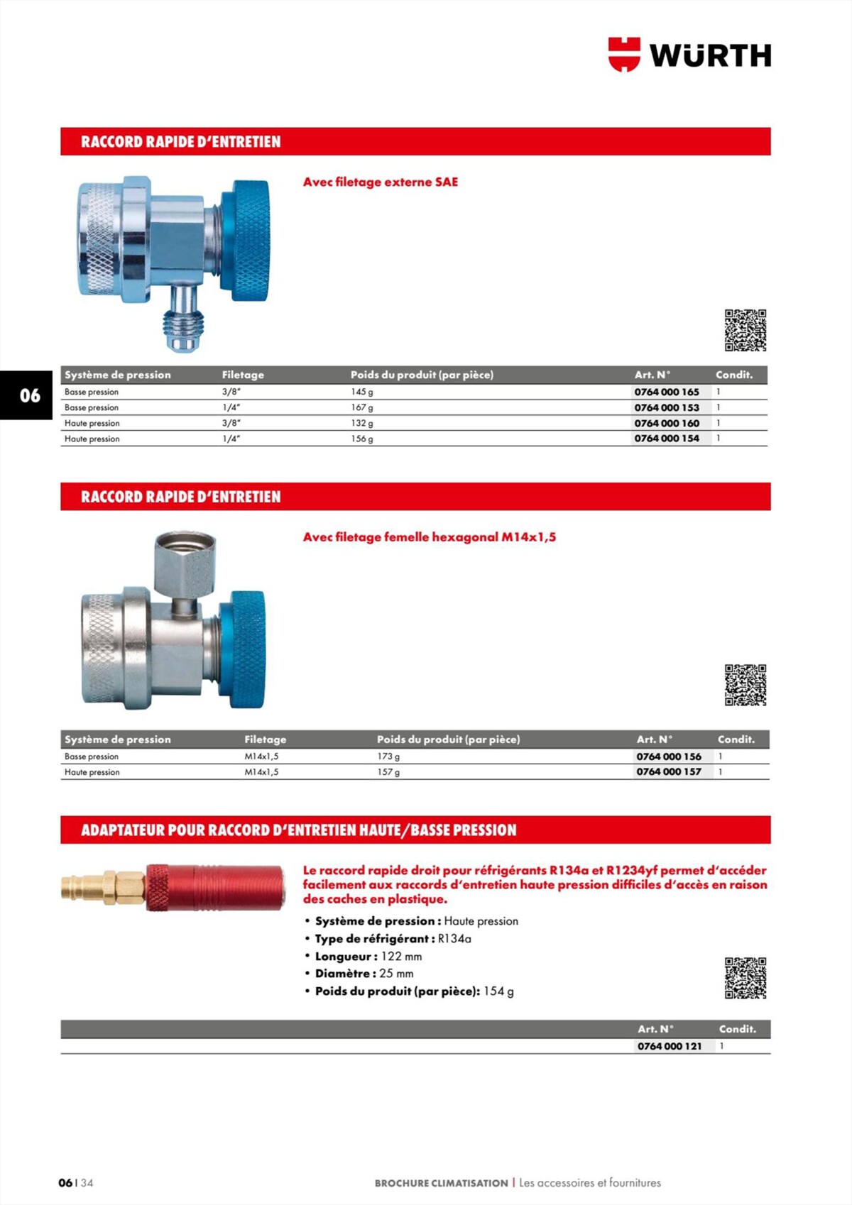 Catalogue Würth - Climatisation, page 00034