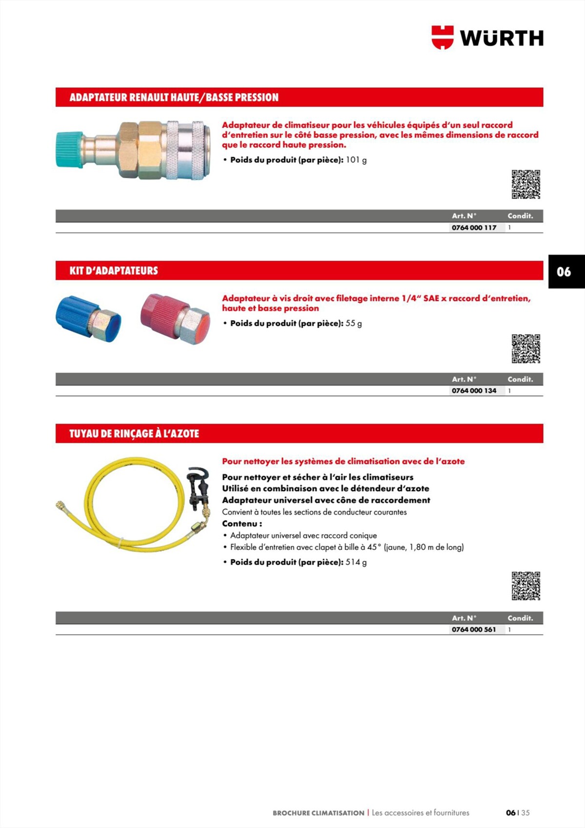 Catalogue Würth - Climatisation, page 00035