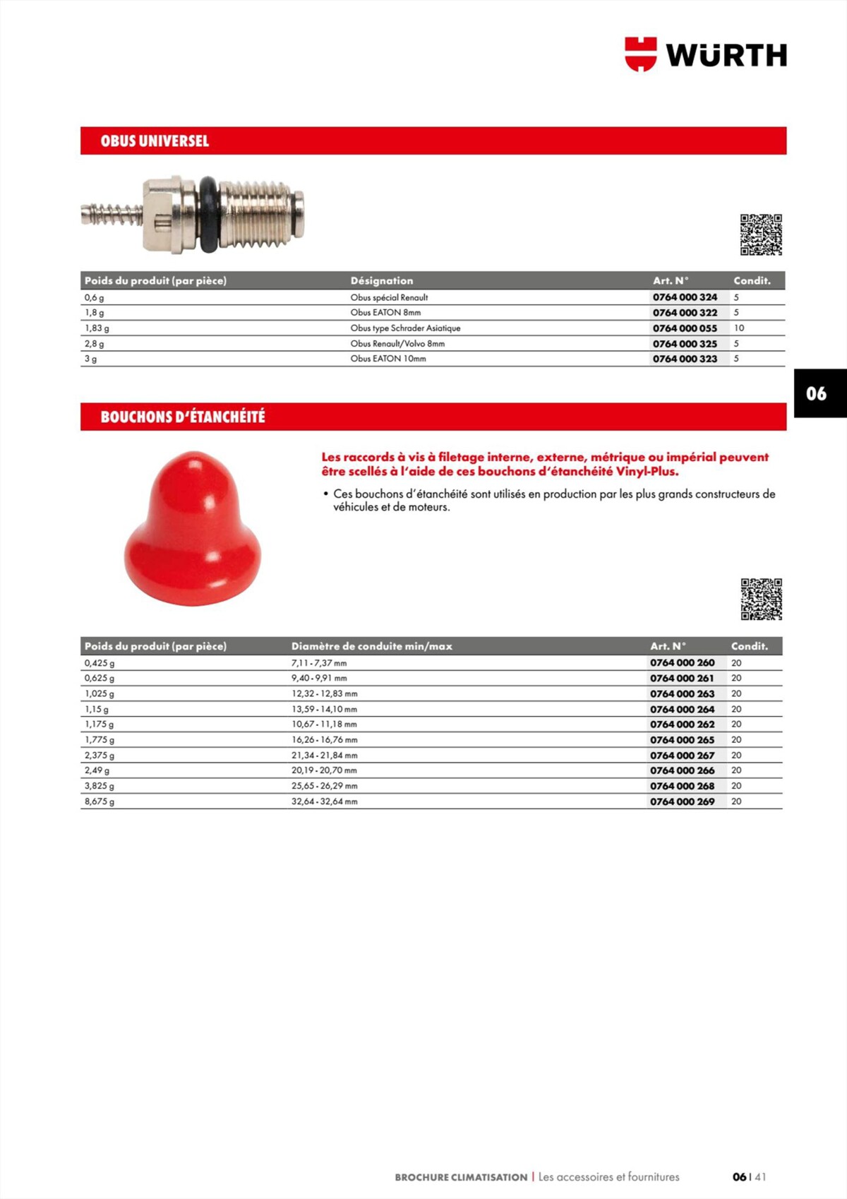 Catalogue Würth - Climatisation, page 00041