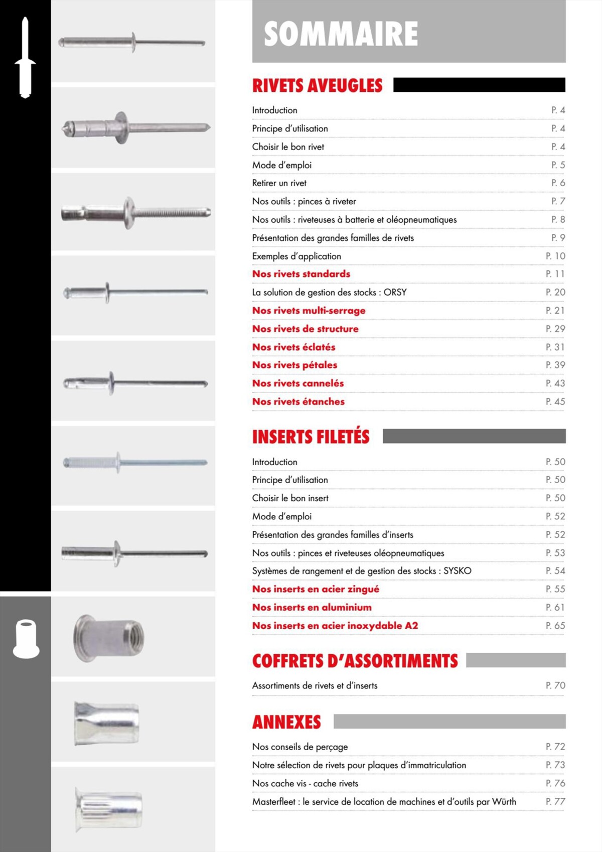 Catalogue Würth - Rivets Et Inserts, page 00002