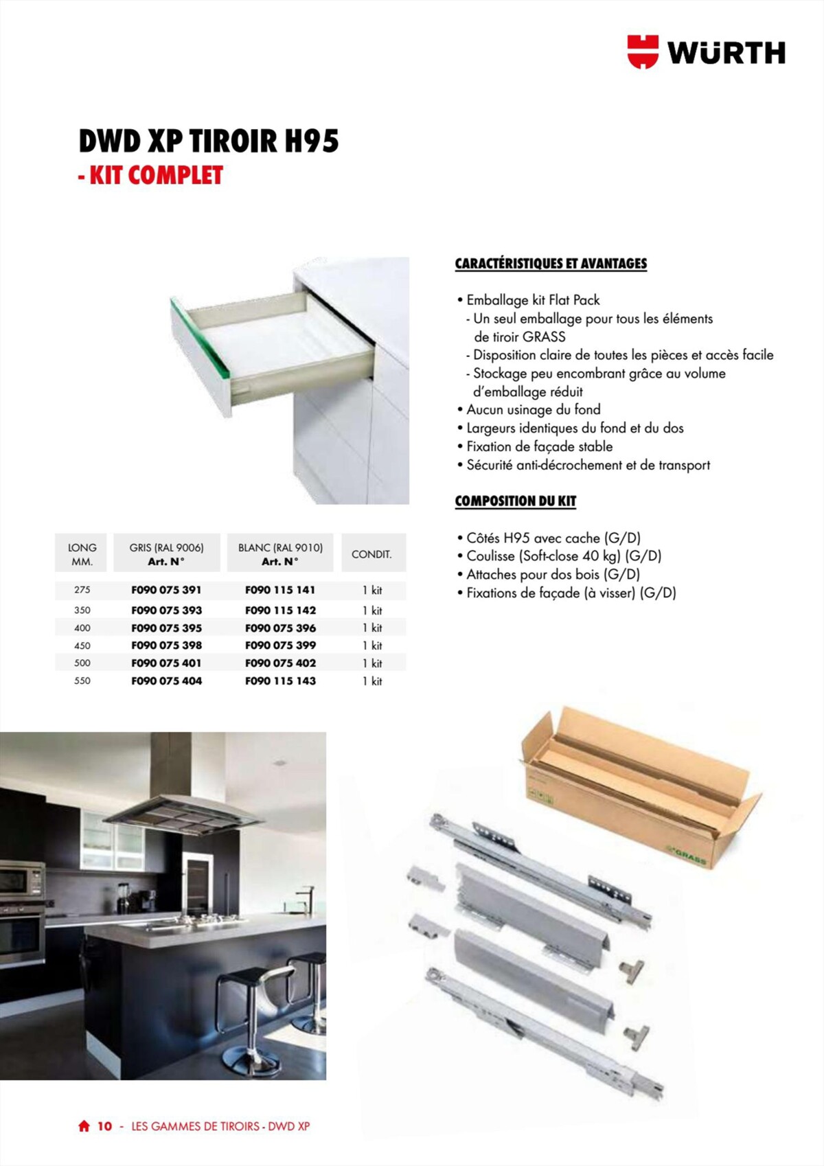 Catalogue Würth - 100% Agenceur, page 00010