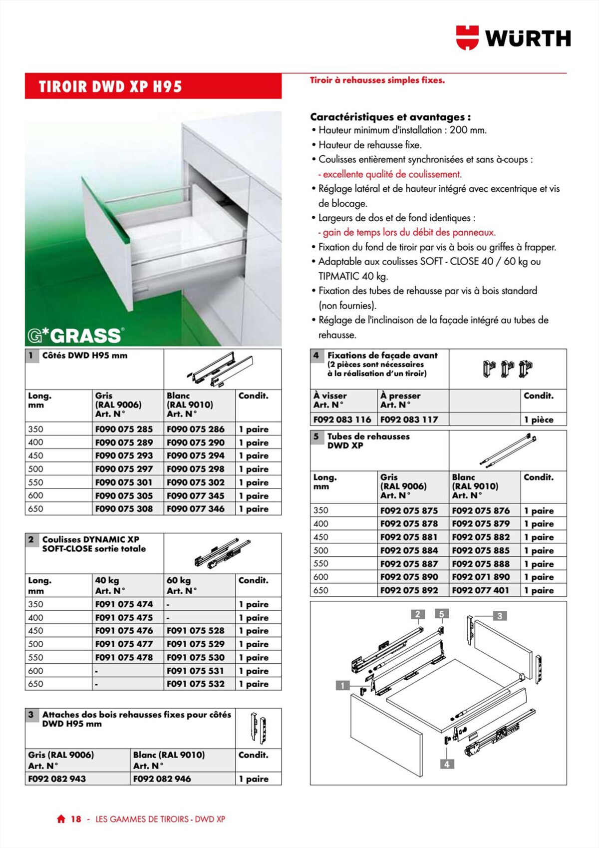 Catalogue Würth - 100% Agenceur, page 00018