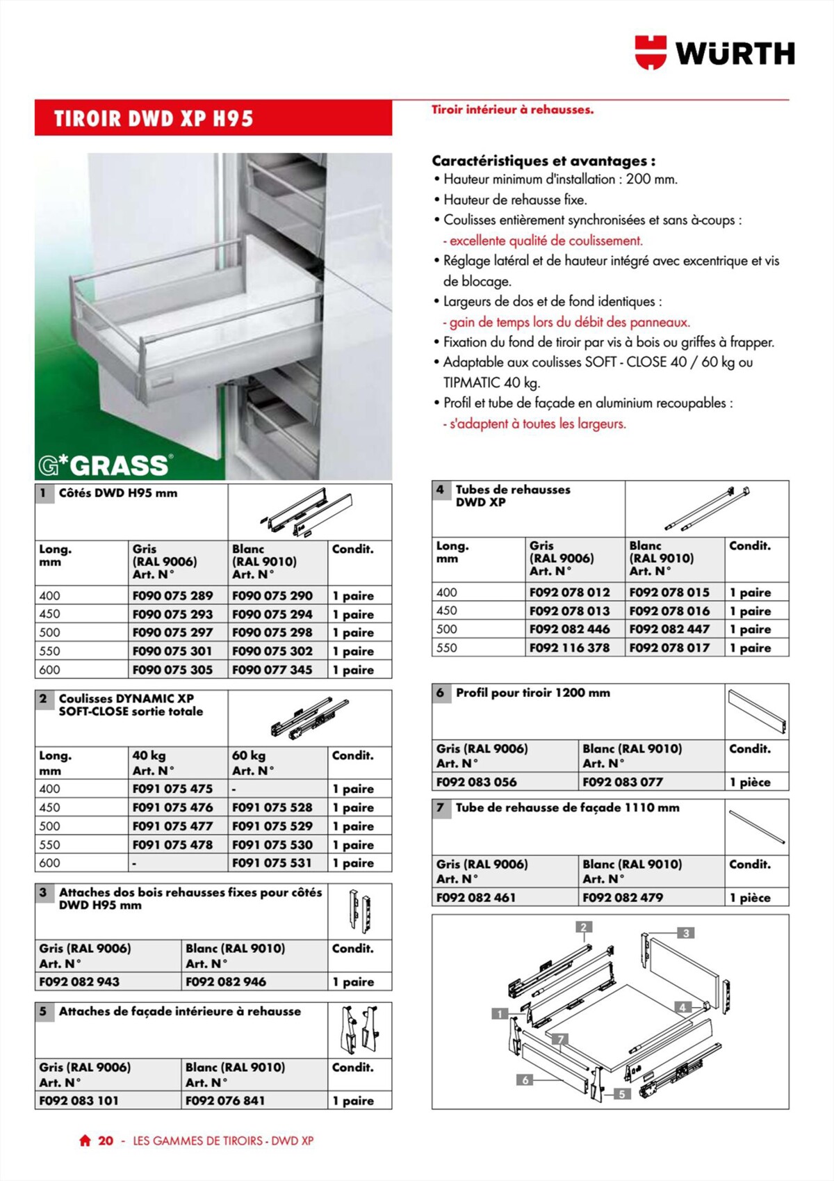 Catalogue Würth - 100% Agenceur, page 00020