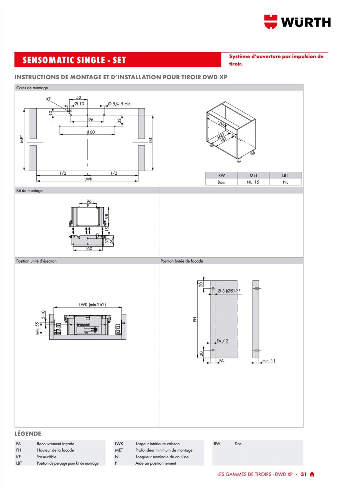 Catalogue Würth - 100% Agenceur, page 00031