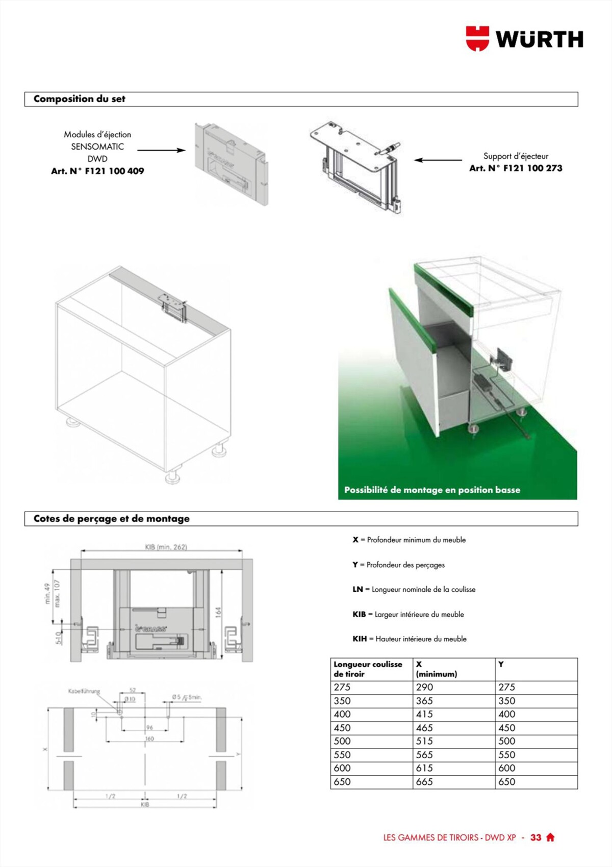 Catalogue Würth - 100% Agenceur, page 00033