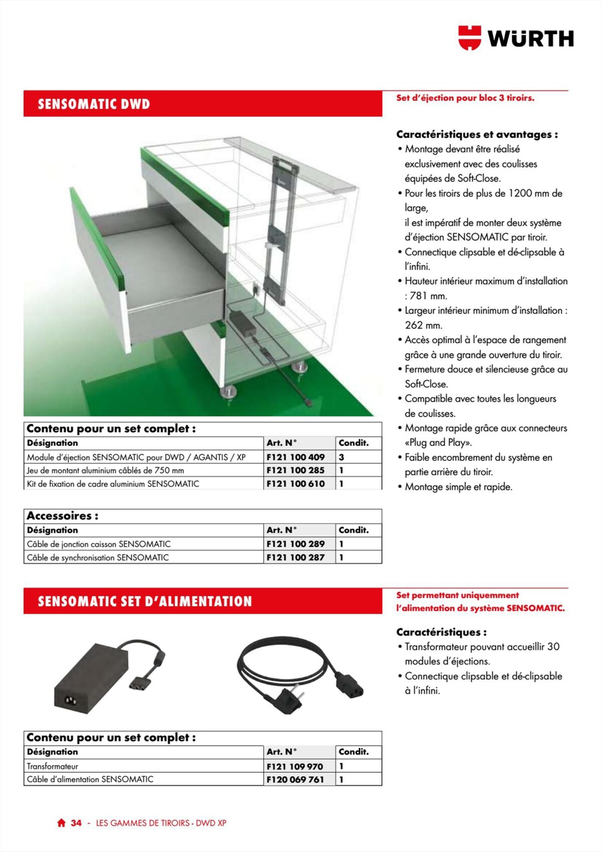 Catalogue Würth - 100% Agenceur, page 00034