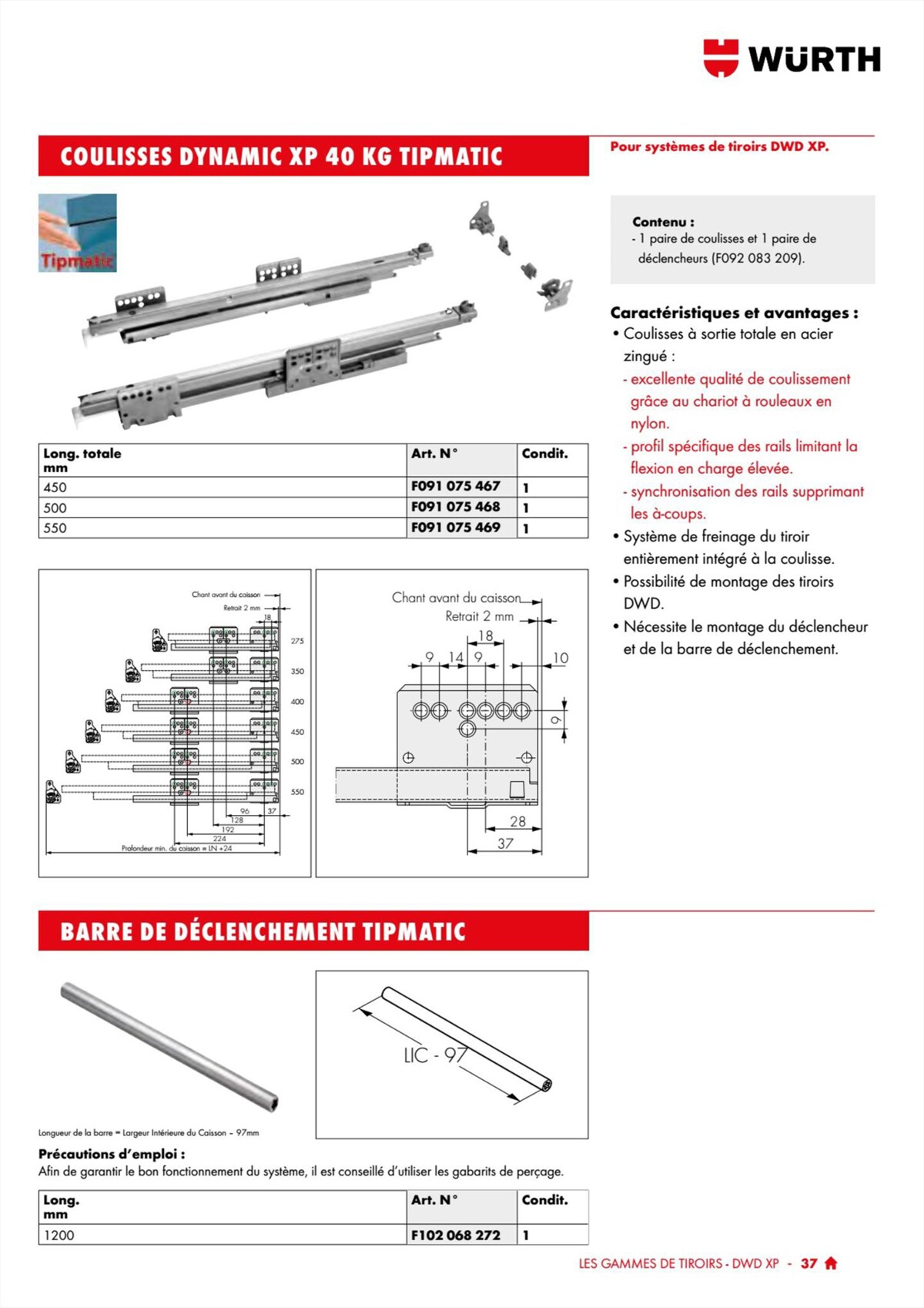 Catalogue Würth - 100% Agenceur, page 00037