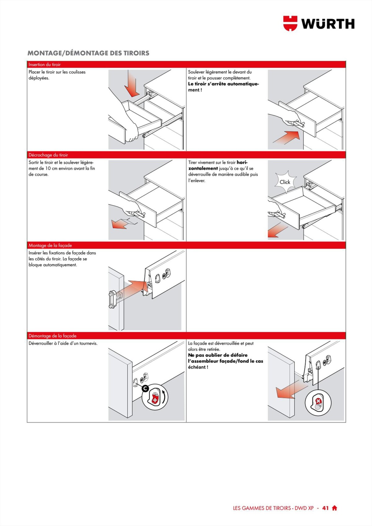 Catalogue Würth - 100% Agenceur, page 00041