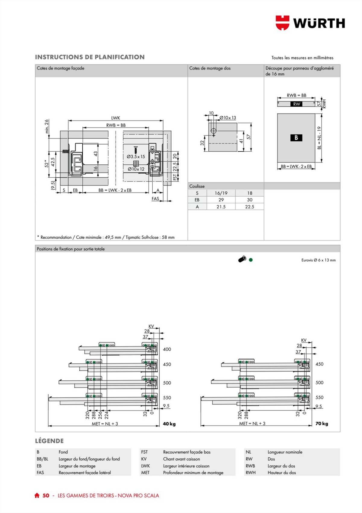 Catalogue Würth - 100% Agenceur, page 00050