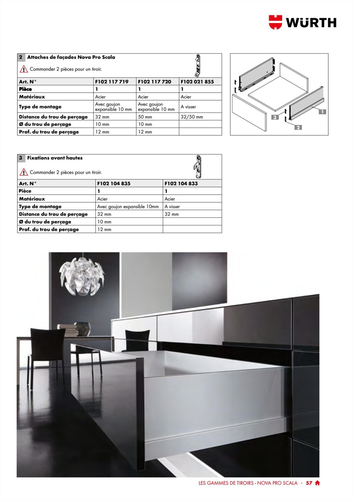 Catalogue Würth - 100% Agenceur, page 00057