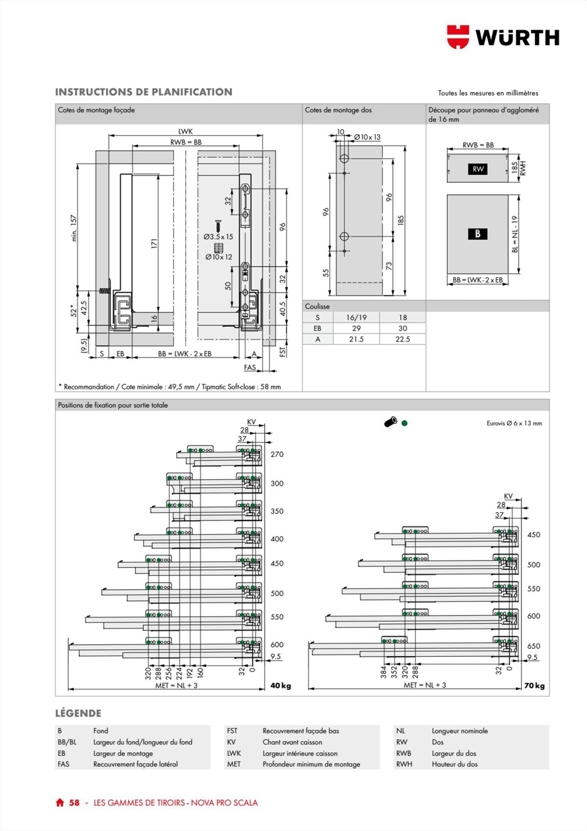 Catalogue Würth - 100% Agenceur, page 00058