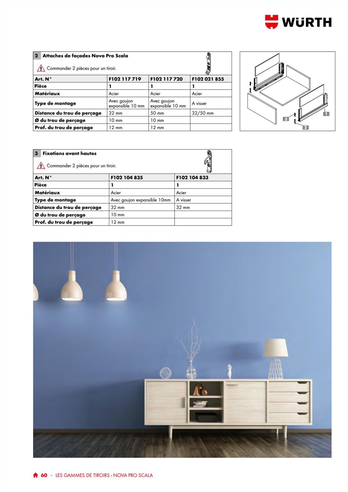 Catalogue Würth - 100% Agenceur, page 00060