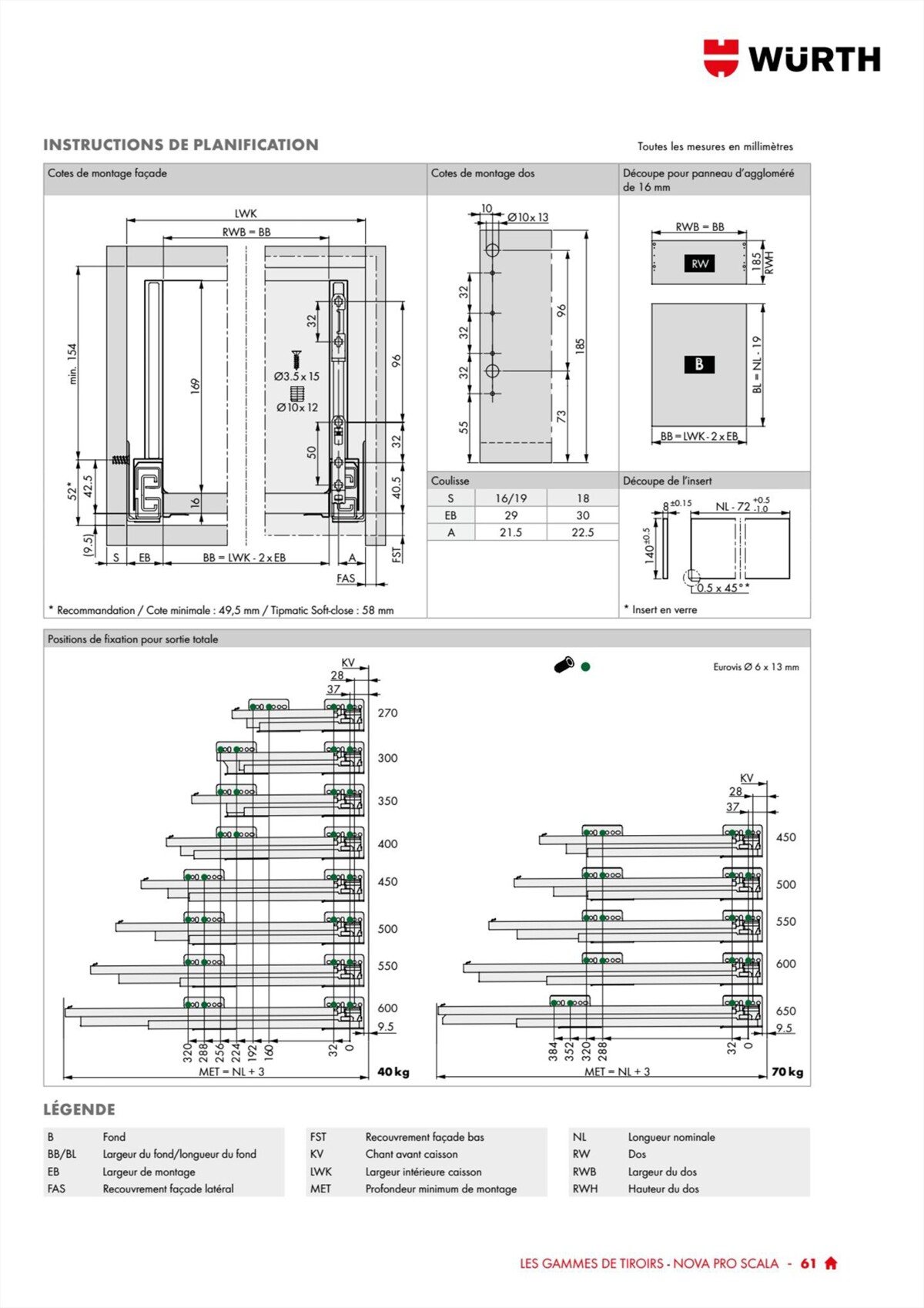 Catalogue Würth - 100% Agenceur, page 00061