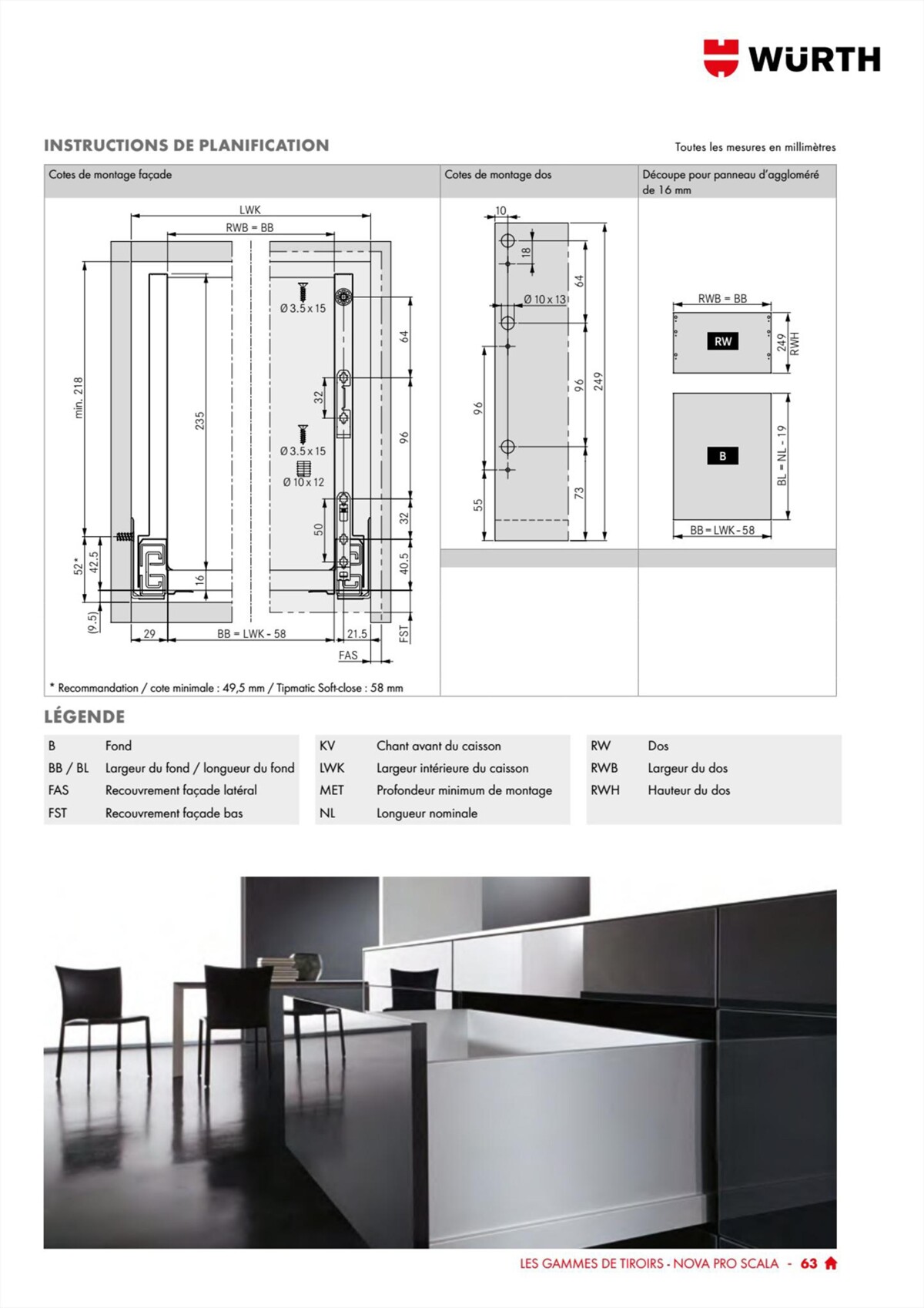 Catalogue Würth - 100% Agenceur, page 00063