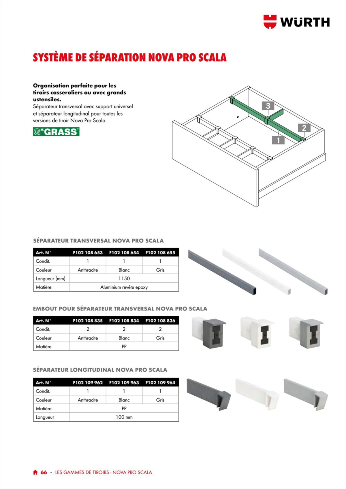 Catalogue Würth - 100% Agenceur, page 00066