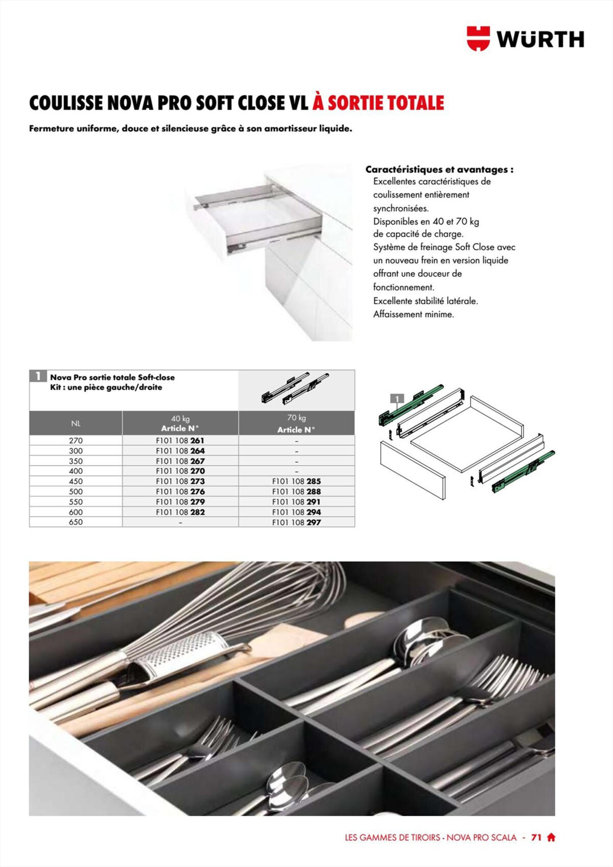 Catalogue Würth - 100% Agenceur, page 00071