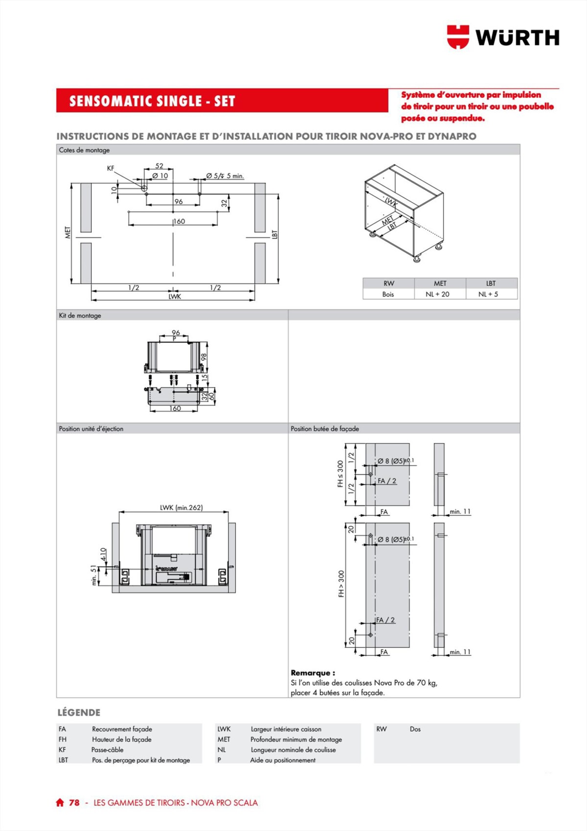 Catalogue Würth - 100% Agenceur, page 00078