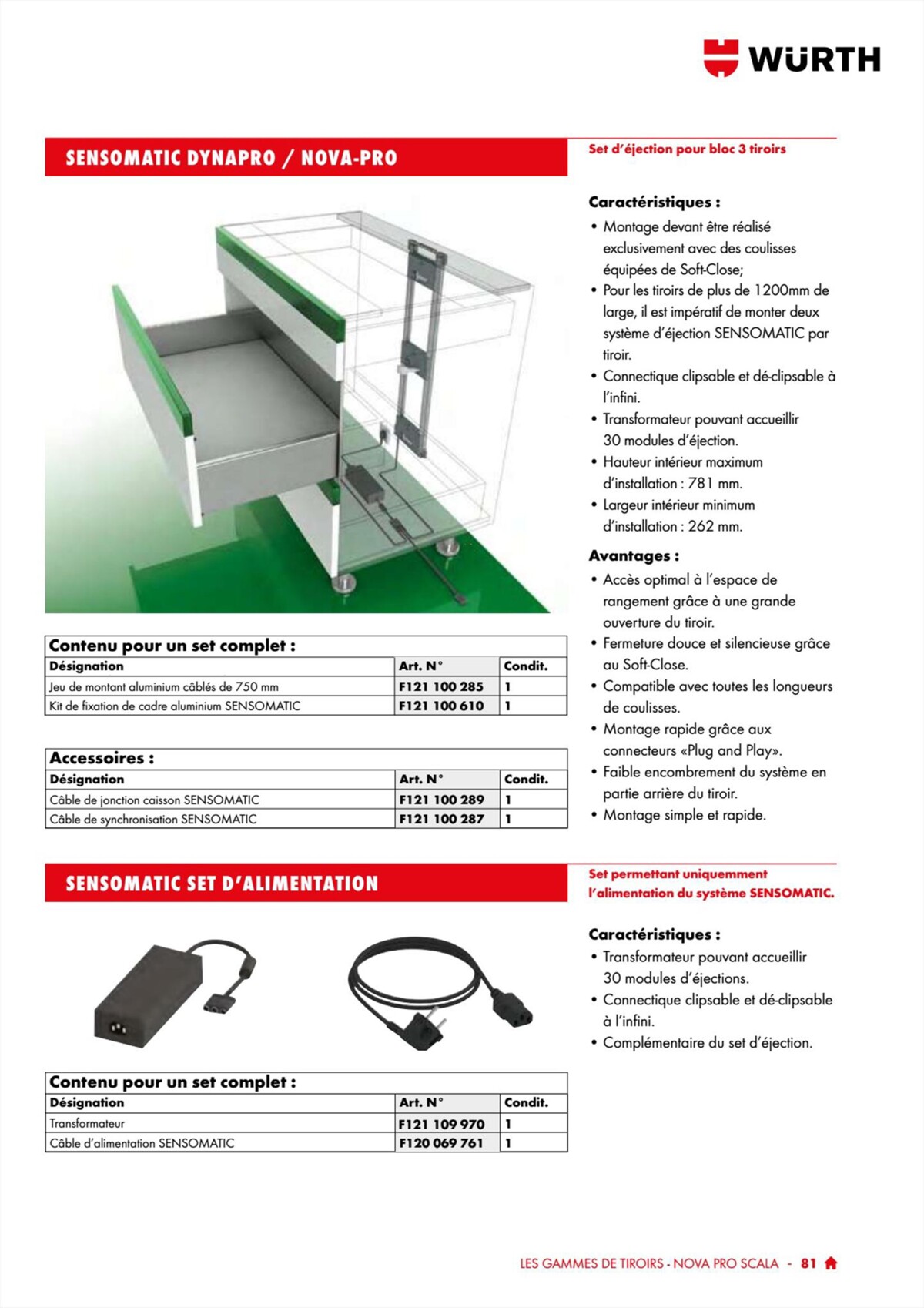 Catalogue Würth - 100% Agenceur, page 00081