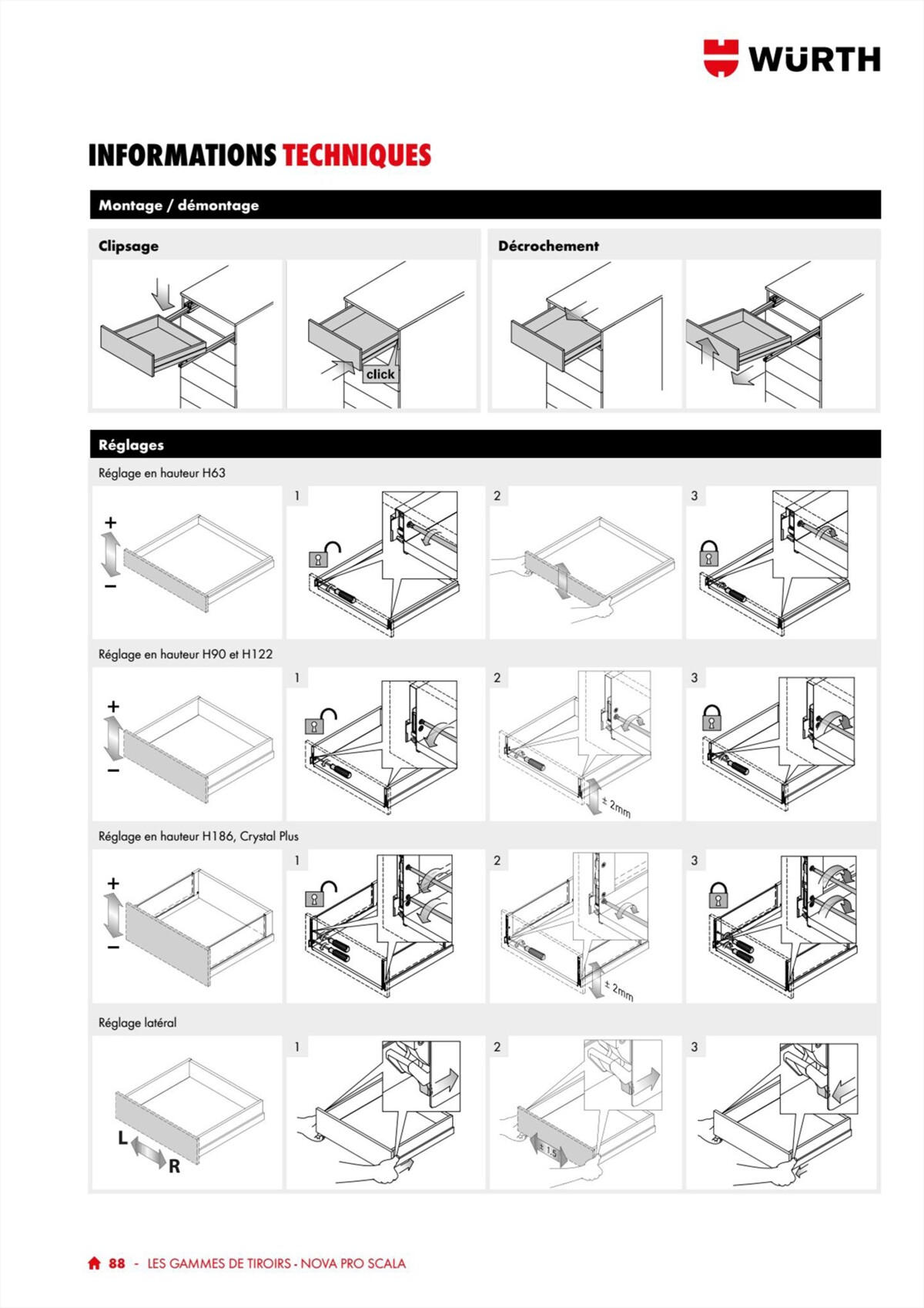 Catalogue Würth - 100% Agenceur, page 00088