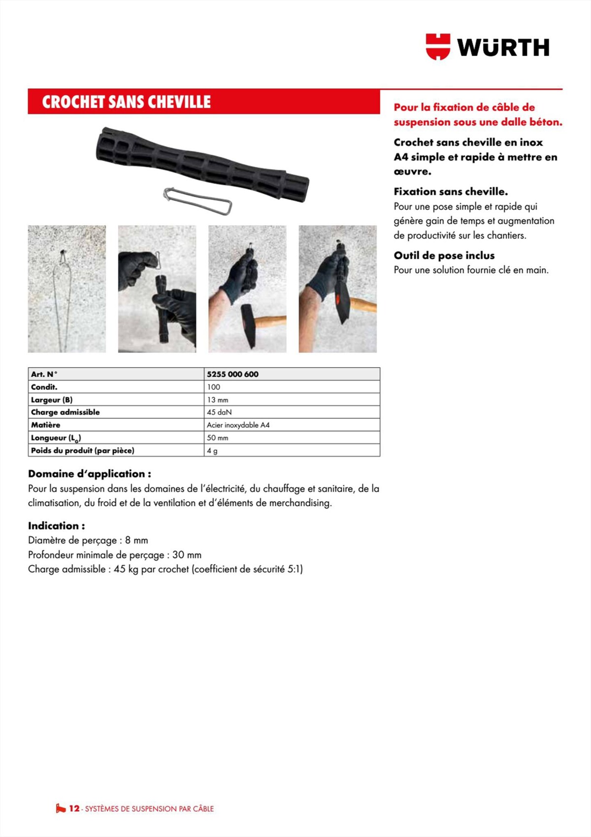 Catalogue Würth - Techniques Installateurs, page 00012