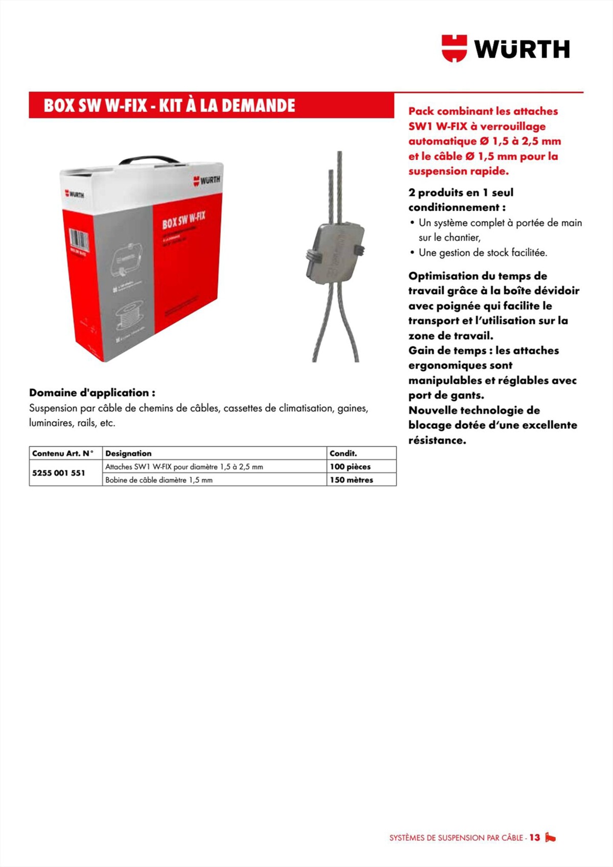 Catalogue Würth - Techniques Installateurs, page 00013