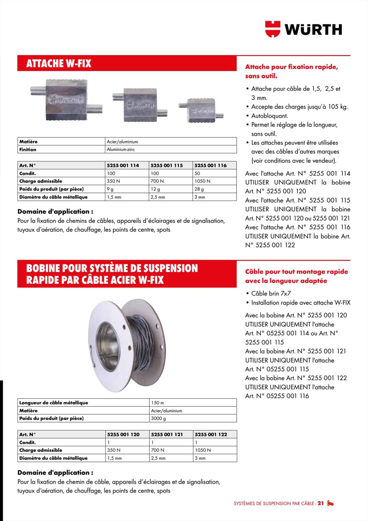 Catalogue Würth - Techniques Installateurs, page 00021