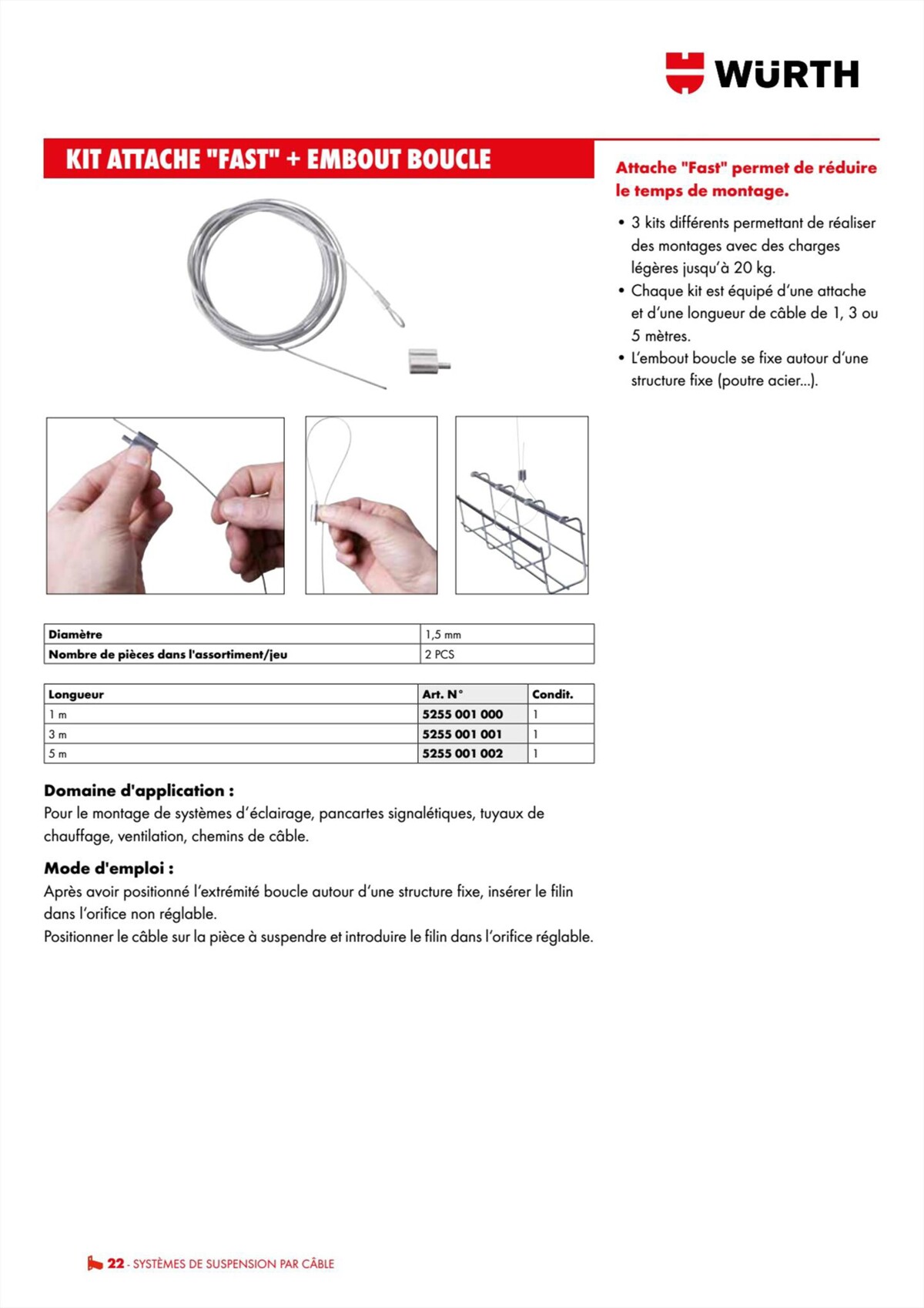 Catalogue Würth - Techniques Installateurs, page 00022