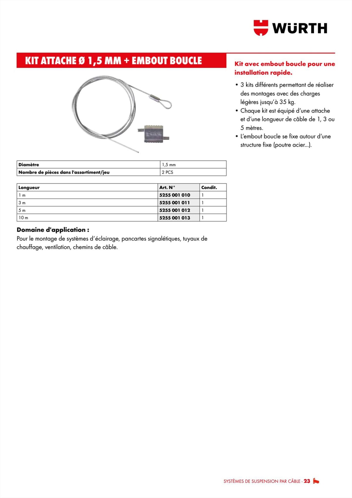 Catalogue Würth - Techniques Installateurs, page 00023