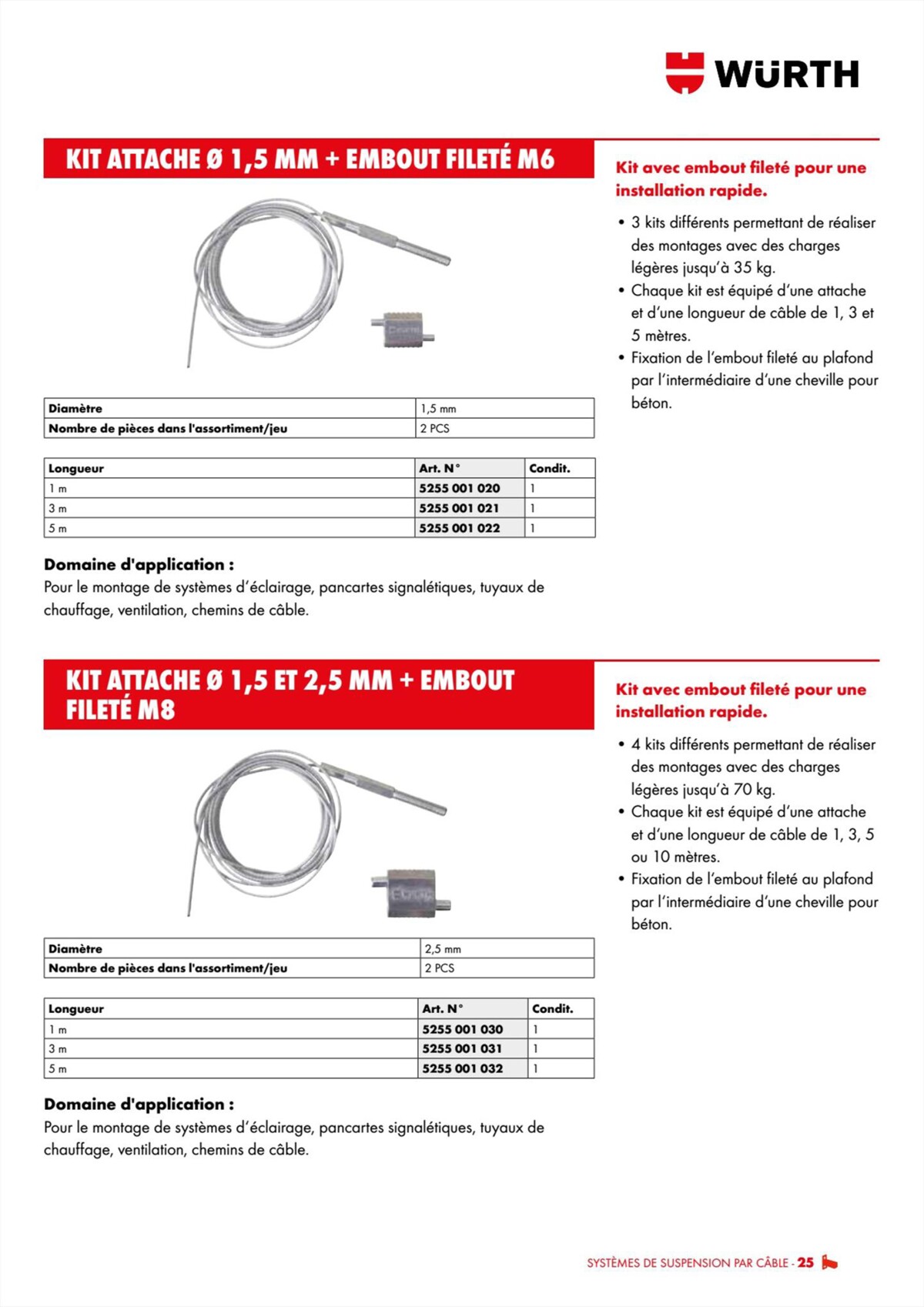 Catalogue Würth - Techniques Installateurs, page 00025