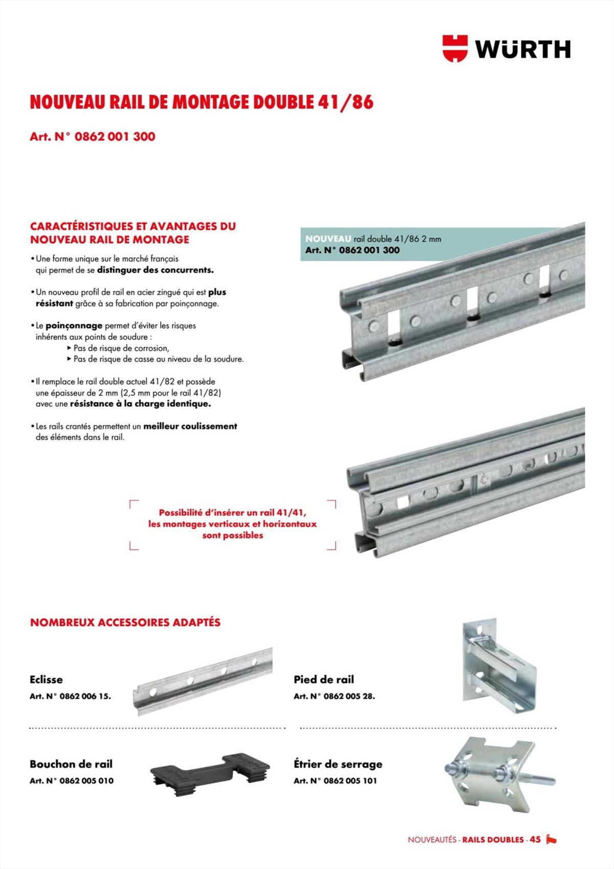 Catalogue Würth - Techniques Installateurs, page 00045