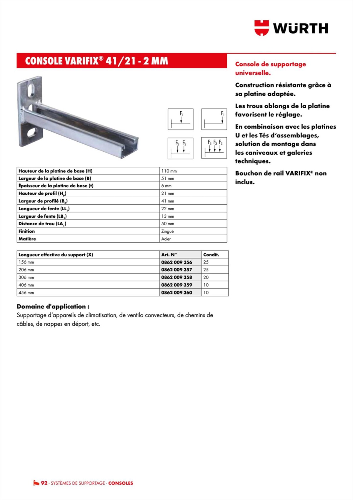 Catalogue Würth - Techniques Installateurs, page 00092