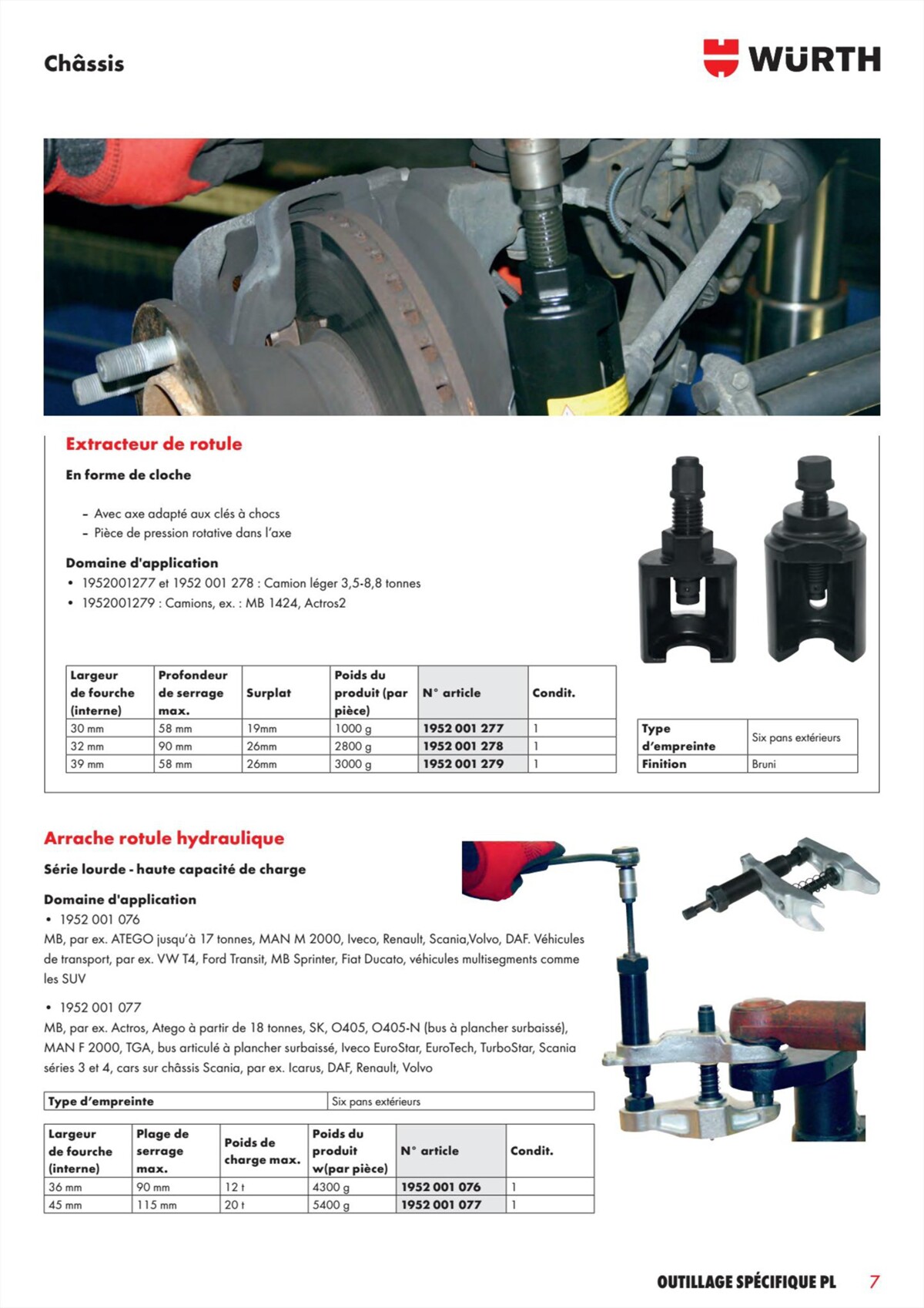 Catalogue Würth - L´Outillage Spécifique , page 00007