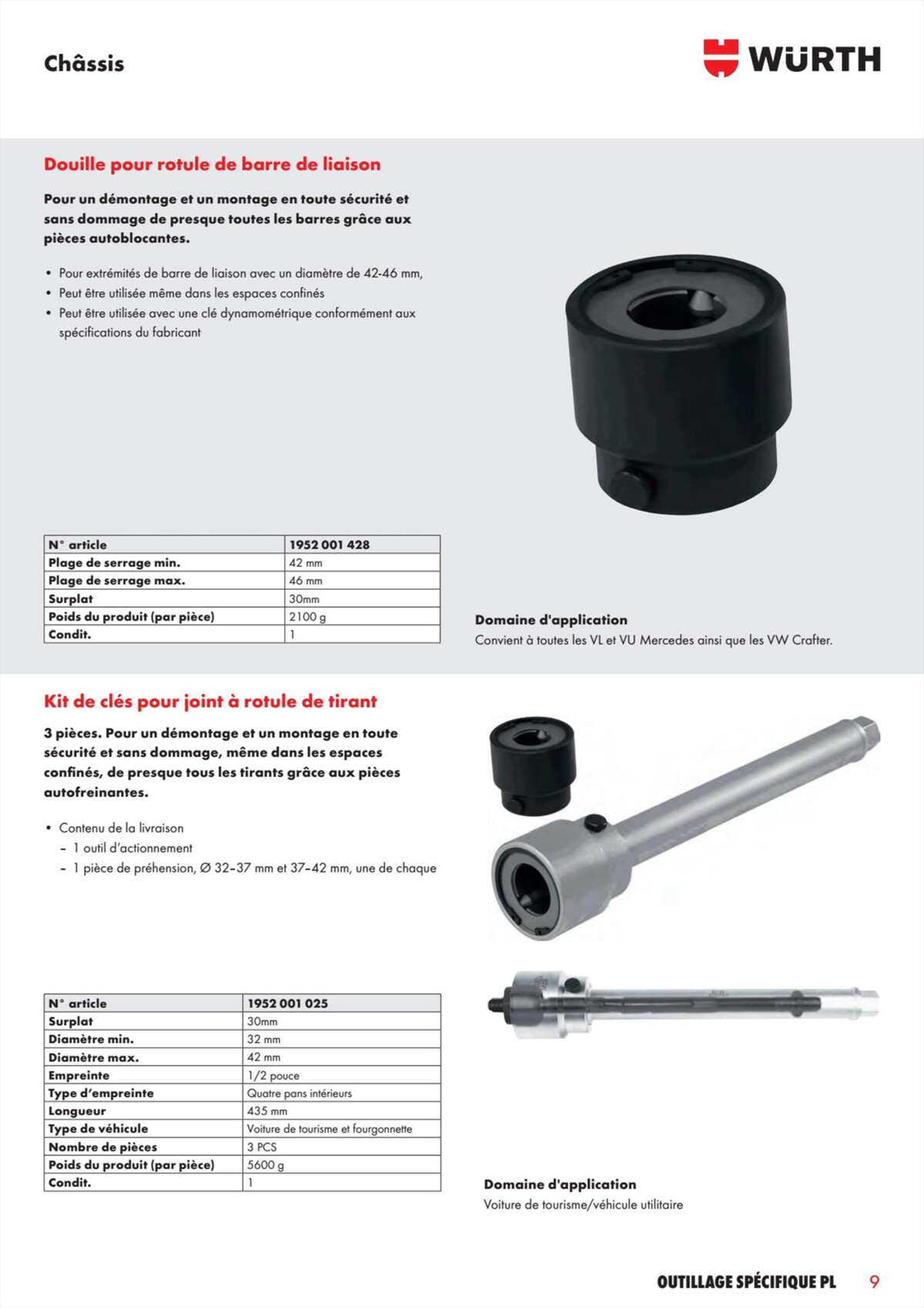 Catalogue Würth - L´Outillage Spécifique , page 00009