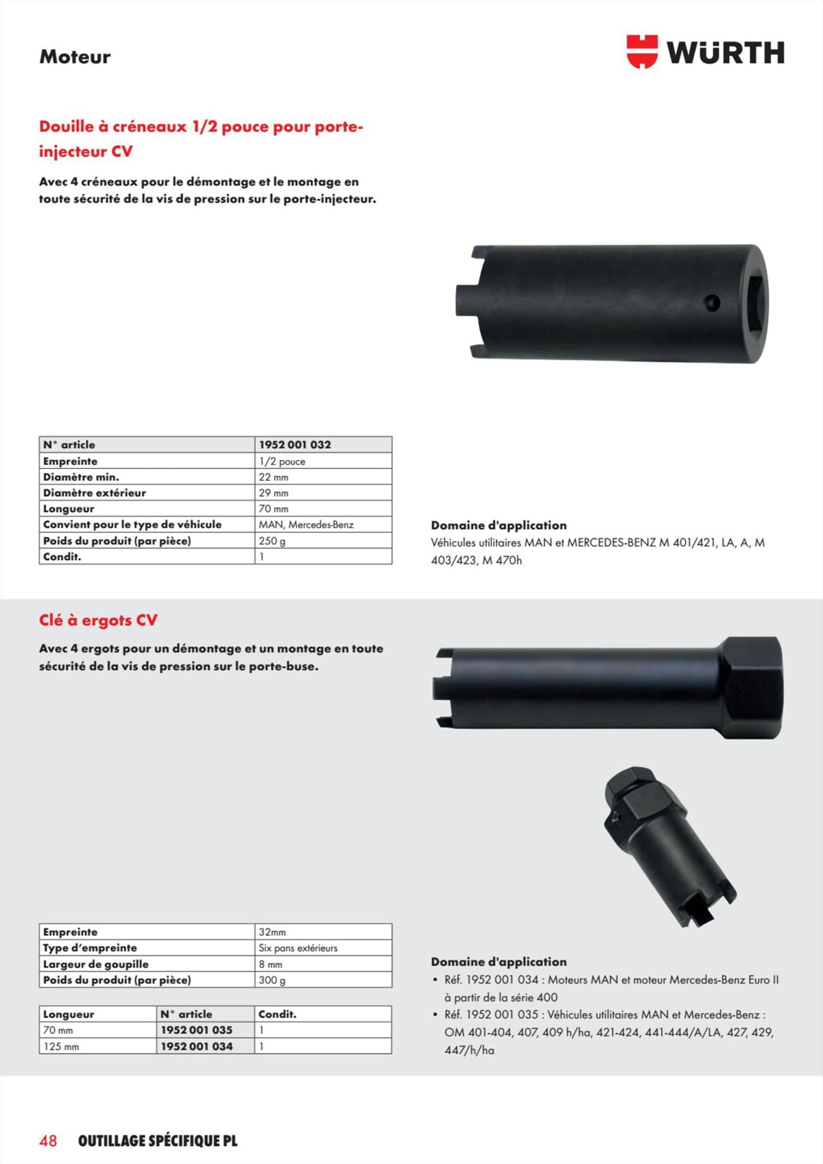 Catalogue Würth - L´Outillage Spécifique , page 00048