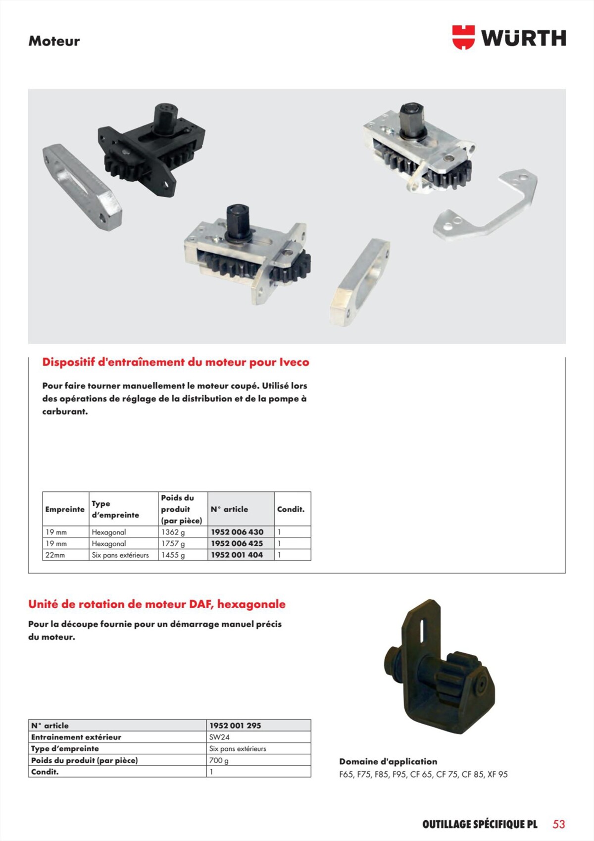 Catalogue Würth - L´Outillage Spécifique , page 00053