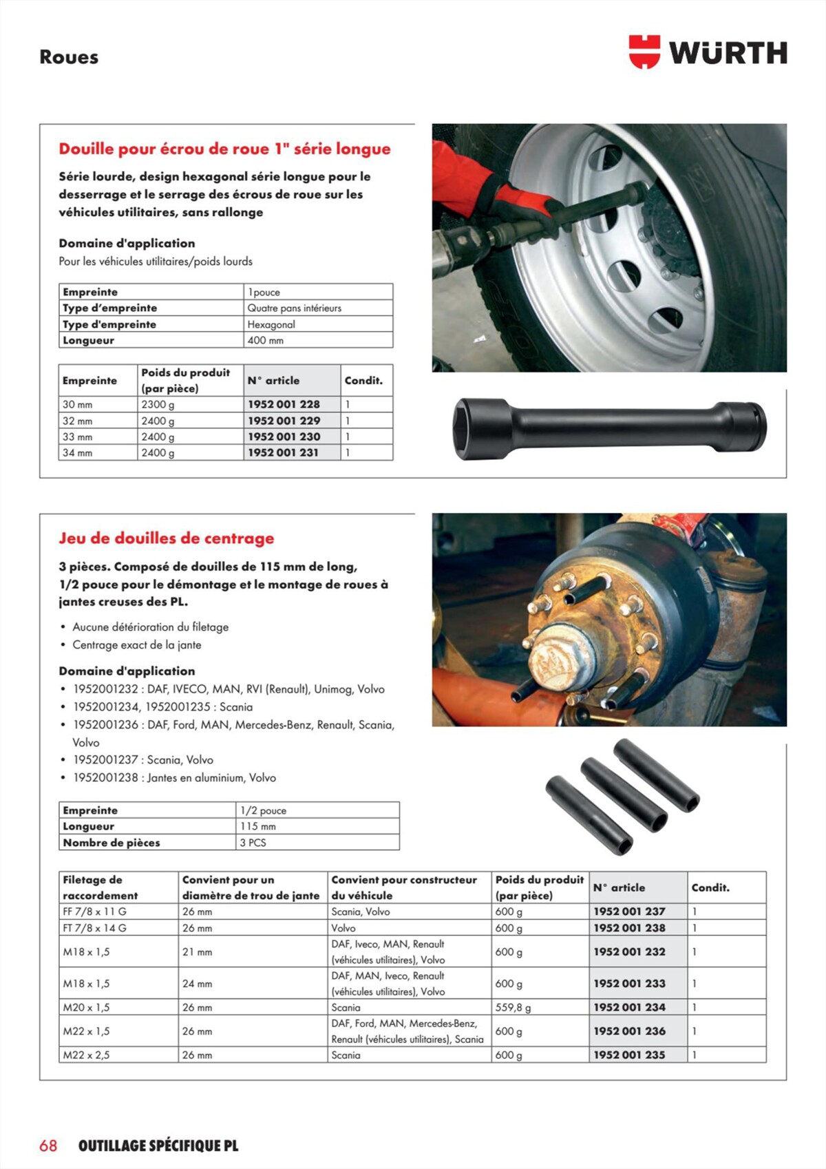 Catalogue Würth - L´Outillage Spécifique , page 00068