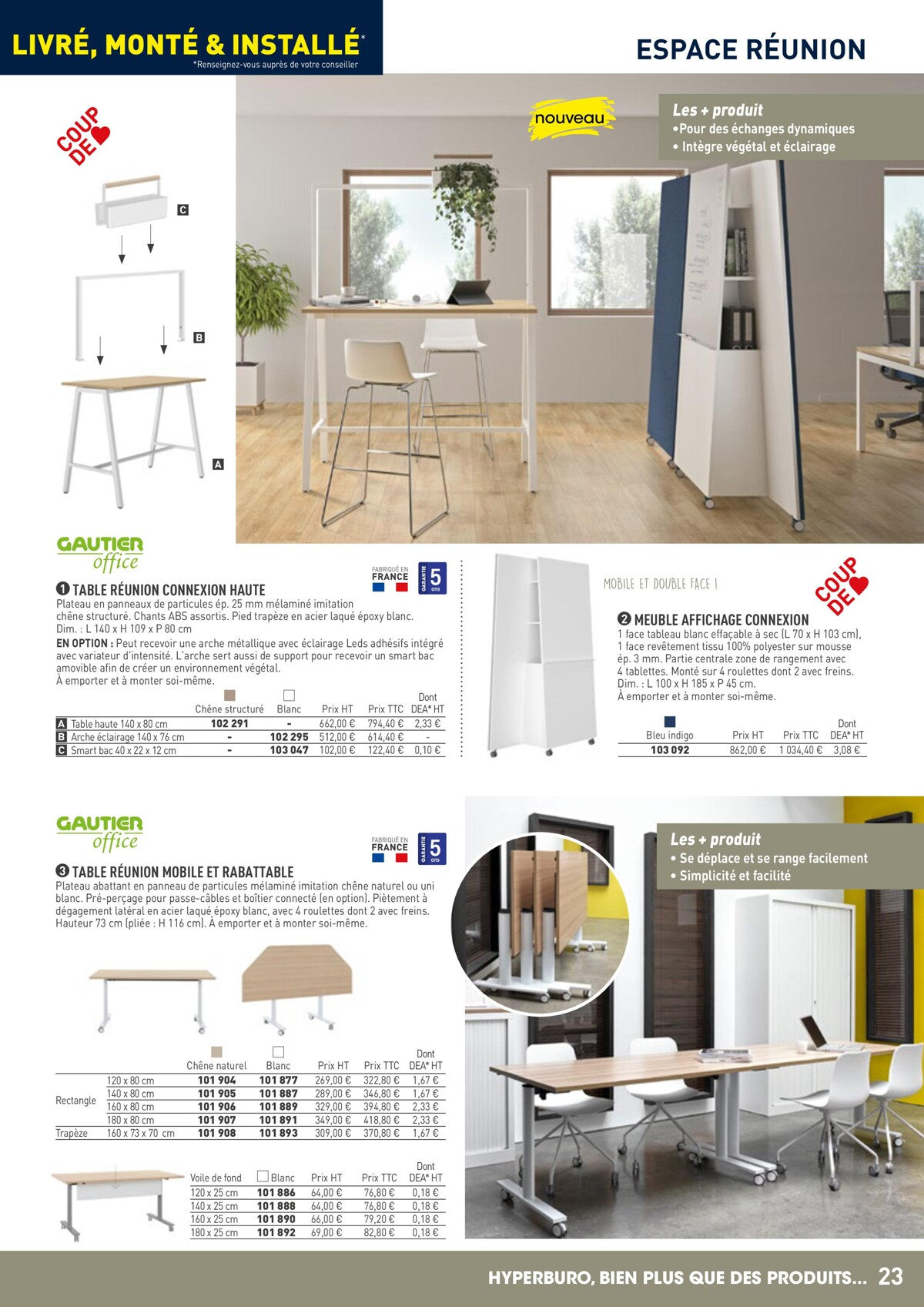 Catalogue Sélection Mobilier Hyperburo 22/23, page 00023