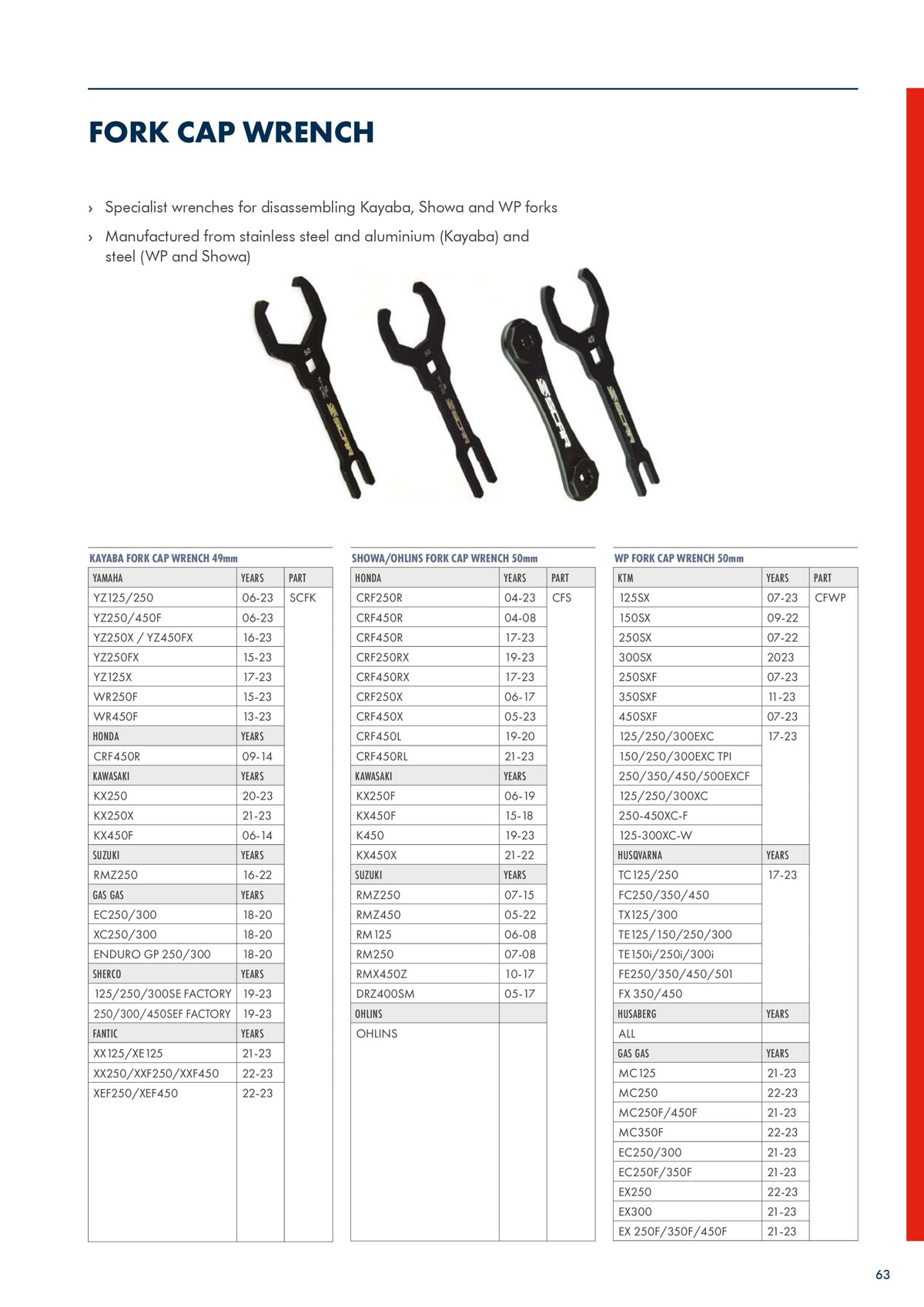 Catalogue Scar Racing Catalogue 2023, page 00065